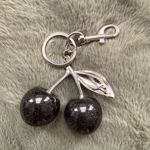 Black Cherry Keychain / Bag Charm